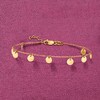 Ross-Simons Italian 18kt Yellow Gold Mirrored-Disc Station Bracelet Size 7.5 - 3 of 4