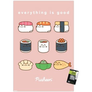 Trends International Pusheen: Bento Box - Everything Is Good Sushi Grid Unframed Wall Poster Prints - 1 of 4