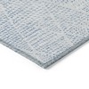 Denim Blue Ivory And Gray Geometric Washable Indoor Outdoor Area Rug - 4 of 4