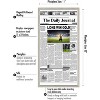 Americanflat 11x22 Newspaper Frame with plexiglass - Assorted Media Article Cover Frame - Available in a variety of Colors - 2 of 4