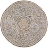 Northlight 21" Antique Gray Carved Floral Round Pedestal Side Table - 4 of 4