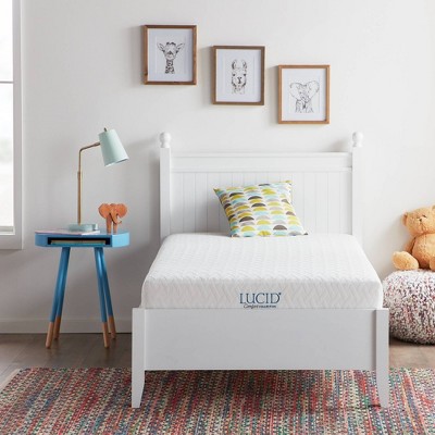 Lucid Comfort Collection SureCool 6" Gel Memory Foam Mattress - Twin