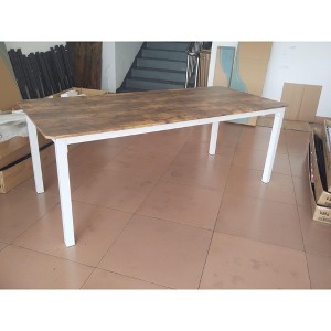 78.7" Industrial Dining Table for 8, Wooden Dinner Table with Mortise Tenon Design & Sturdy Metal Legs for Dining Room Home Office - 1 of 1