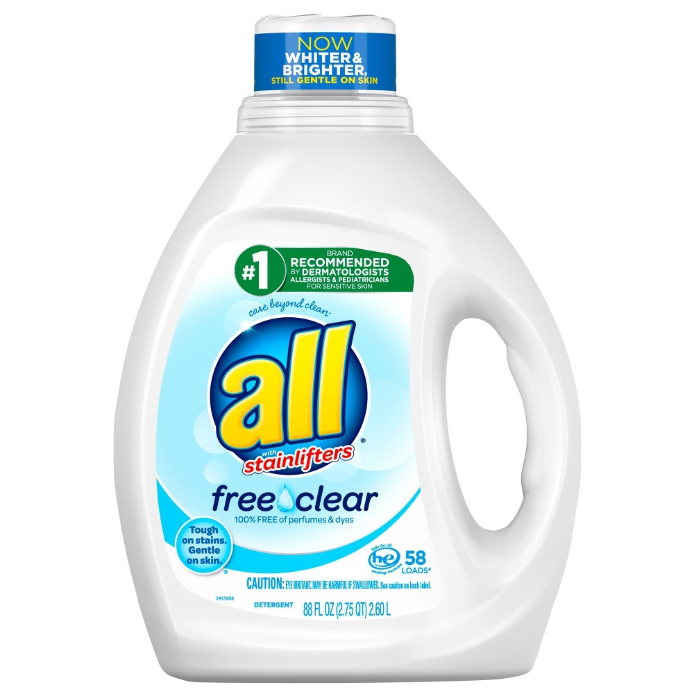 UPC 072613461578 product image for All Ultra Free Clear HE Liquid Laundry Detergent 94.5oz- 63 loads | upcitemdb.com