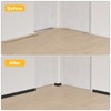 Unique Bargains Self-Adhesive Peel and Stick PVC Wall Flexible Baseboard Trim White 20ft x 6" - 3 of 3
