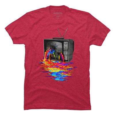 Men's Design By Humans Pixel Overload By DBHOriginals T-Shirt