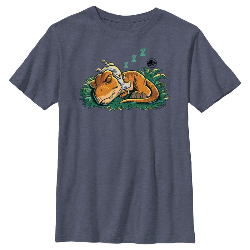 Boy's Jurassic World Dinosaur Nap Time T-Shirt, 1 of 5