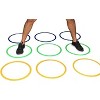 Amber Fight Gear Speed Agility Circles for Trainers, Gyms, Athletics, 4 Assorted Colors, Red, Yellow, Blue, and Green (Set of 12) 18 inch - 4 of 4