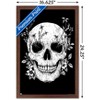 Trends International Episodic Drawing - Floral Skull Framed Wall Poster Prints - 3 of 4