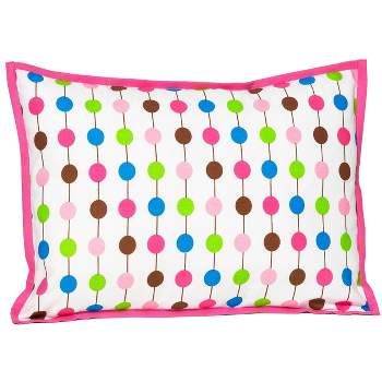 Bacati - Botanical Pearl String Pink Decorative Pillow