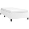 Bed Frame White Faux leather, plywood, engineered wood Twin XL - 4 of 4