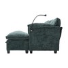 GDFStudio Alger Modern 112" L-Shaped Chenille Upholstered Sectional Sofa with Movable Storage Ottoman and Phone Holde - 4 of 4