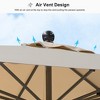 PURPLE LEAF Patio Umbrella Outdoor Table Umbrella Aluminum Frame Market Umbrella Sun Umbrella with 8 Sturdy Ribs - 3 of 4