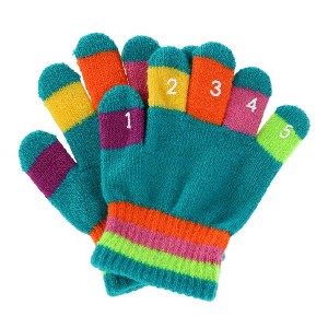 Grand Sierra Toddler 2-4T Knit Stretch Counting Gloves - 1 of 4