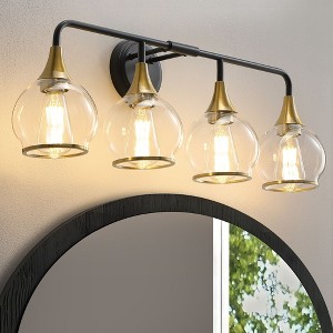 KAISITE 2-Light Bathroom Vanity Light with Globe Glass - 1 of 4