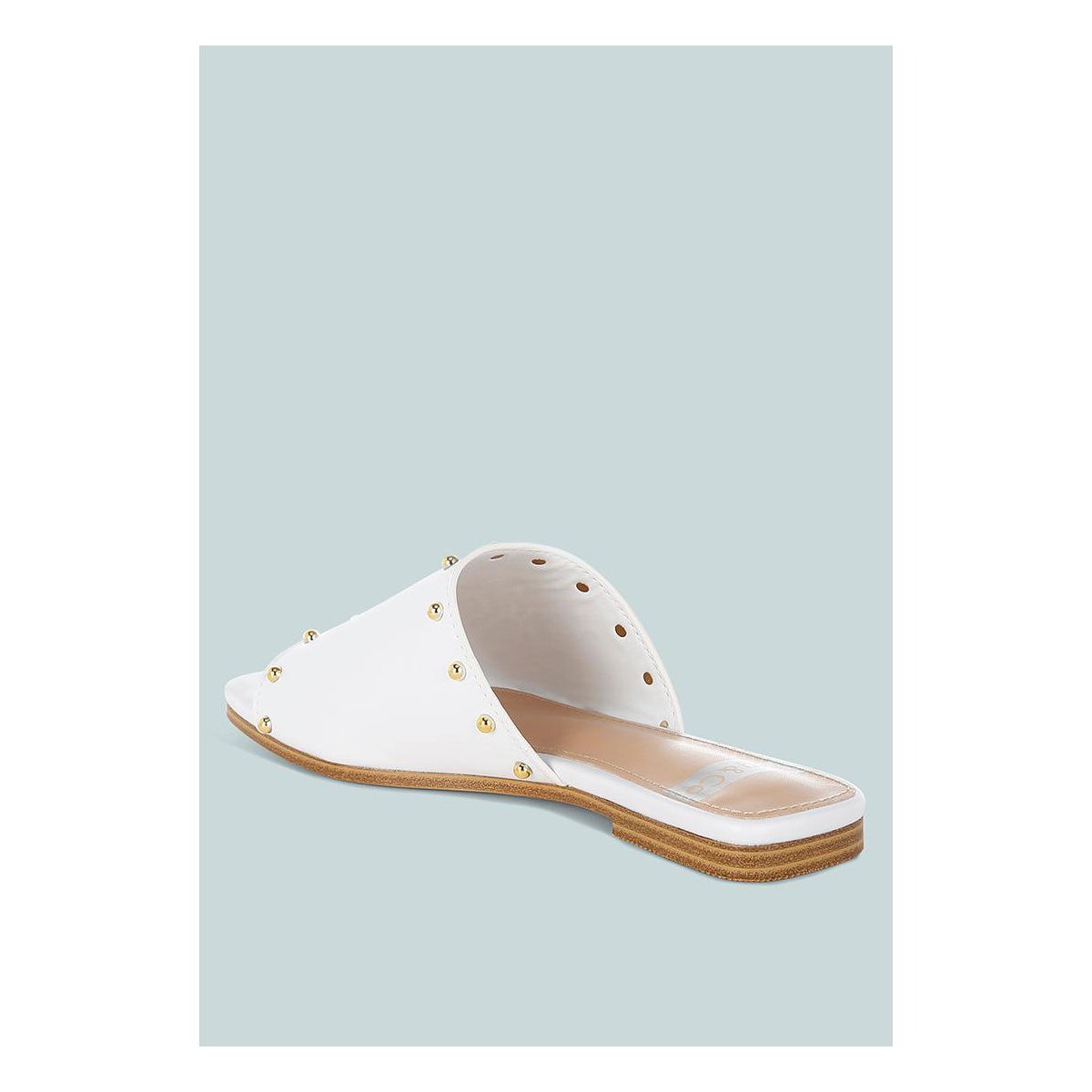 Обувь Rag & Co Womens Renaldi Genuine Leather Studded Slip-On Flats 8 — фото 3
