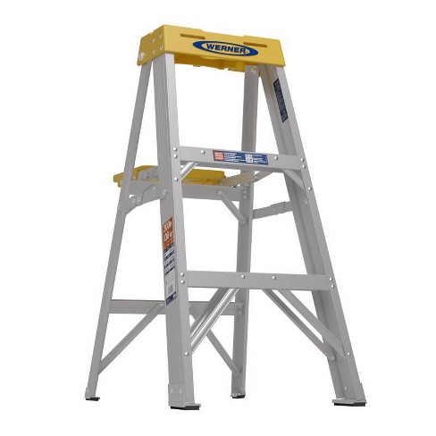 Werner 3 ft. H Aluminum Step Ladder Type IA 300 lb. capacity - image 1 of 1