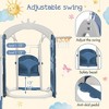 Toddler Swing and Slide Set, Kids Climber Slide Playset with Basketball Hoop, Kids Playground Climber Slide Play Set, Outdoor Playground - 4 of 4