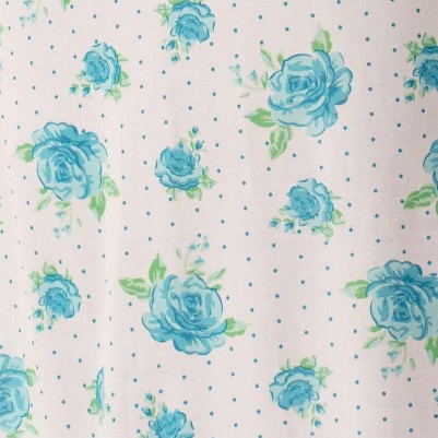 blue - floral dot