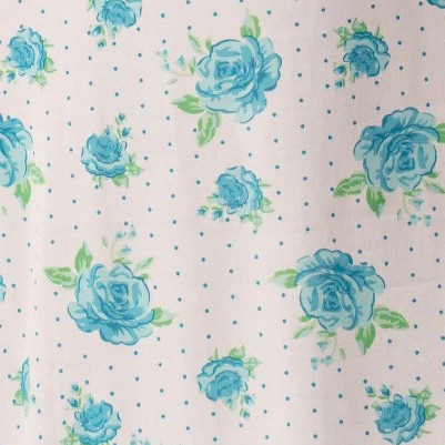 blue - floral dot