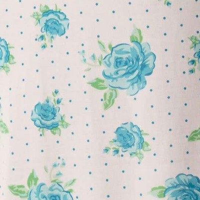 blue - floral dot