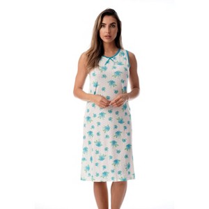 Just Love Womens Nightgown Sleep Dress 6700-10246-WHT-1X - 1 of 3