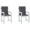 Lowback Chair Cushion Set of 2  vidaXL - 4 of 4