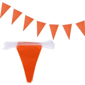 Unique Bargains Party Decoration Festive Wedding Birthday Pennant Flags Banner 50 Feet - 1 of 4