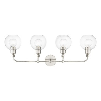 Livex Lighting Downtown 4 - Light Vanity in  Brushed Nickel