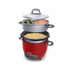 Aroma 14 Cup Pot-Style Rice Cooker and Food Steamer - ARC-747-1NG: 2 Settings, Vegetable Steamer, Cool Touch, Red - 4 of 4