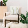Deny Designs 26"x26" De Koro Checkered Throw Pillow Blue and Chartreuse - 2 of 4