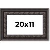 PosterPalooza | 3.5" Wide Ornate Black Picture Frame - UV Acrylic, Backing Board, Hanging Hardware Included - 2 of 4