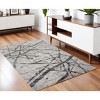 HomeRoots 4' X 6' Taupe Gray And Ivory Abstract Stain Resistant Area Rug - 2 of 4