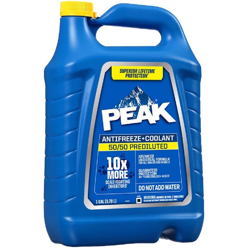 PEAK 1gal 50/50 Long Life Prediluted Antifreeze and Coolant, 1 of 5