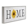 Stupell Industries Rustic Home Text with Sunflower Framed Giclee Art - 2 of 4