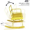 coucheta Ironwood Outdoor Rocking Chair with Ergonomic Design, Yellow/Liver Color, High Back, Dual-Mode Selection, Stable Rocking - 4 of 4