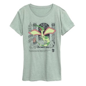 Women's - Pokémon - Flygon Medieval Short Sleeve Graphic T-Shirt - 1 of 2