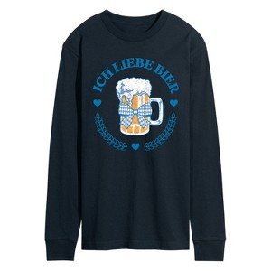 Men's - Instant Message - Ich Liebe Bier Oktoberfest Long Sleeve Graphic T-Shirt - 1 of 4