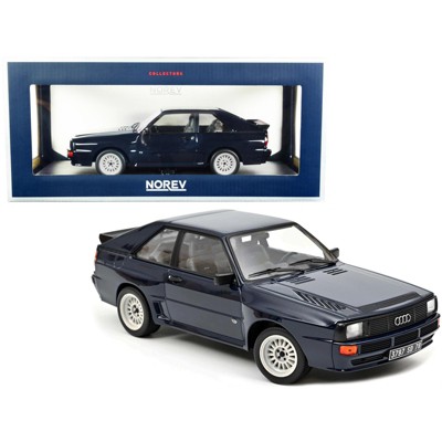 1985 Audi Sport Quattro Coupe Dark Blue 1/18 Diecast Model Car by Norev