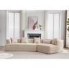 NicBex Couches for Living Room Modular Sofa Modern Minimalist Anti-wrinkle Fabric Upholstered Free Combination Sofa Couch with 2 Pillows - 4 of 4