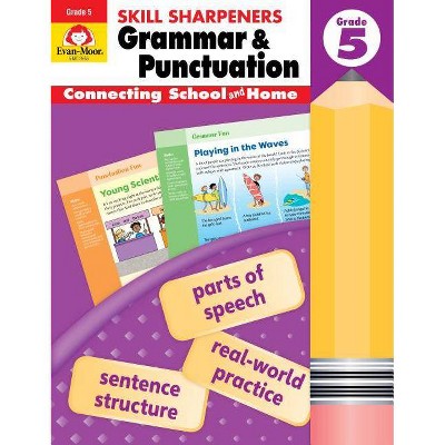 Skill Sharpeners Grammar and Punctuation, Grade 5 - by  Evan-Moor (Paperback)