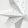 TopComfy Decorative Object Handmade White Paper Star Elegant Holiday Decor for Festive Spaces, White, 23.6"*1"*23.6" - 4 of 4