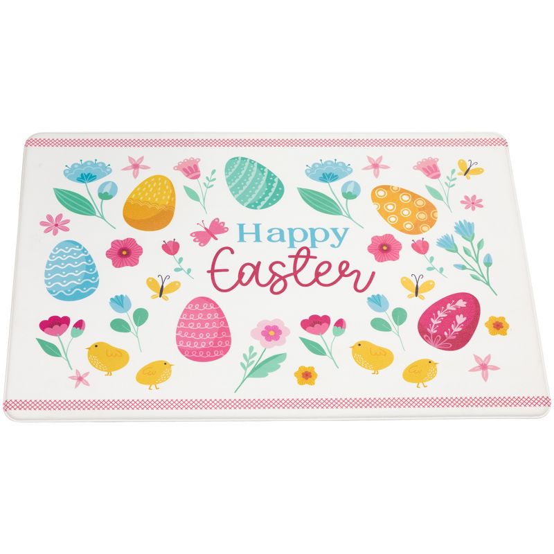Northlight 29" Pastel Eggs and Chicks "Happy Easter" Kitchen Comfort Mat, 3 of 6
