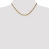 Black Bow Jewelry 3.2mm, 14k Yellow Gold, Solid Beveled Curb Chain Necklace, 16 Inch - 2 of 4