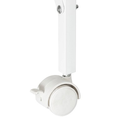 White 5-Tier Steel Rolling Laundry Drying Rack