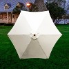 Astella 9' x 9' Round Wood Grain Steel Patio Umbrella Natural - 4 of 4