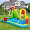 Infans Outdoor Inflatable Splash Water Bounce House Jump Slide w/550W Blower Kids Gift - 3 of 4