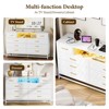 8-Drawer Dresser with LED Light and Power Outlet, Modern Black Storage Dresser and 55" TV Stand for Bedroom or Living Room - 4 of 4