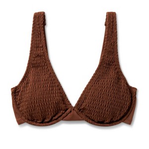 Women's Smocked Underwire Bikini Top - Wild Fable™ - 1 of 3
