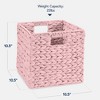 Best Choice Products 10.5x10.5in Hyacinth Storage Baskets, Set of 5 Multipurpose Collapsible Organizers - 2 of 4
